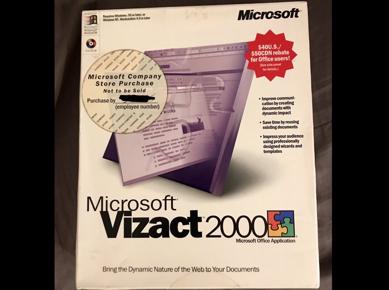 Microsoft Vizact Box Cover (2000)